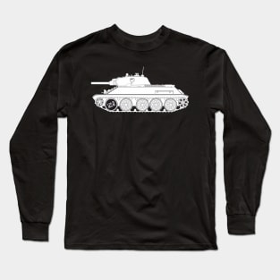 T-34-76 of the 1940 model with the L-11 cannon. USSR Tank Long Sleeve T-Shirt